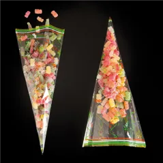 TRIANGLE FRIANDISES 47 G/M2 25µ 20x39,5 CM TRANSPARENT PP (100 UNITÉ)