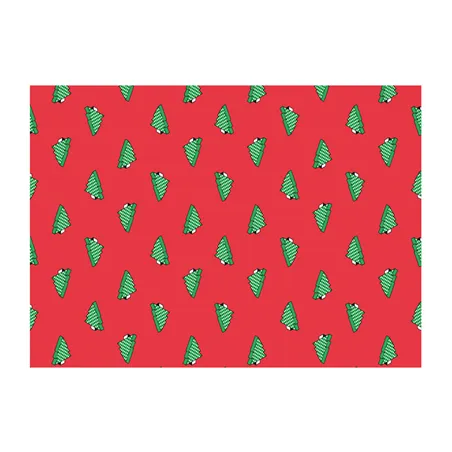 SETS DE TABLE KRAFT "CHRISTMAS TREES"