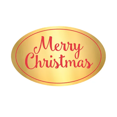 1000 U. ETIQUETTE "MERRY CHRISTMAS"
