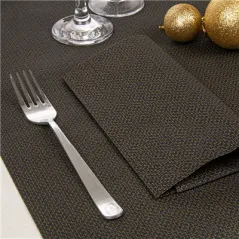 SERVIETTES  60 G/M2 40x40 CM NOIR AIRLAID (700 UNITÉ)