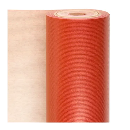 PAPIER CADEAU COULEUR UNIE  60 G/M2 0,70x100 M ROUGE KRAFT VERGÉ (1 UNITÉ)