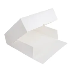 BOÎTES PATISSERIES SANS FENÊTRE THEPACK  32x32x10 CM BLANC CARTON NANO-MICRO (100 UNITÉ)