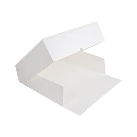 BOÎTES PATISSERIES SANS FENÊTRE THEPACK  32x32x10 CM BLANC CARTON NANO-MICRO (100 UNITÉ)