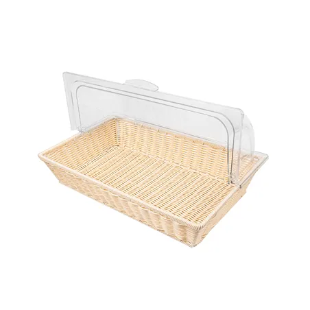 CORBEILLE SIMIL OSIER - COUPOLE GN 1/1   BEIGE PP (1 UNITÉ)