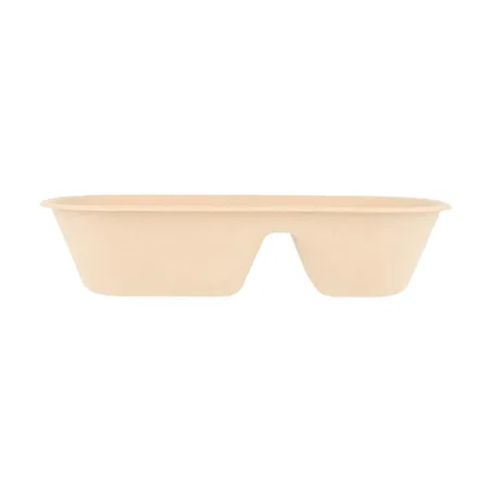 LUNCH BOXES 2 COMPART. BIONIC 800 ML 23,2x13,3x5,1 CM NATUREL BAMBOU (500 UNITÉ)