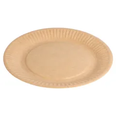 ASSIETTES RONDES EN RELIEF BIO-LAQUÉES